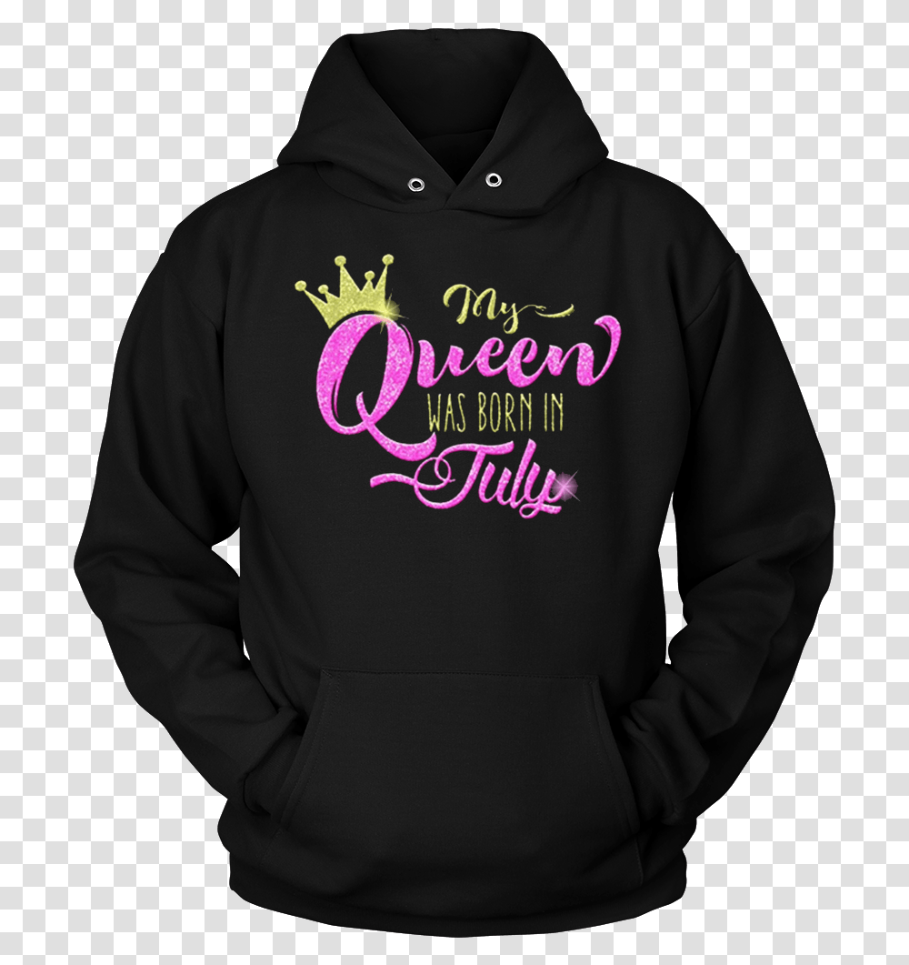 My Queen Was Born In July Gold Crown Glittery Birthday, Apparel, Sweatshirt, Sweater Transparent Png