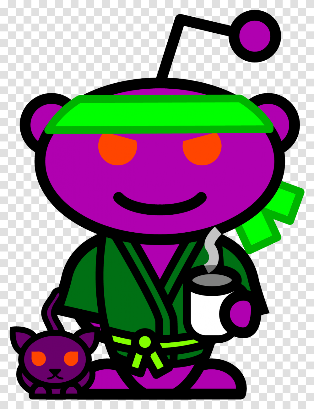 My Snoovatar Is A Purple Robot Ninja Fortnite Robot Parts Drawing Transparent Png