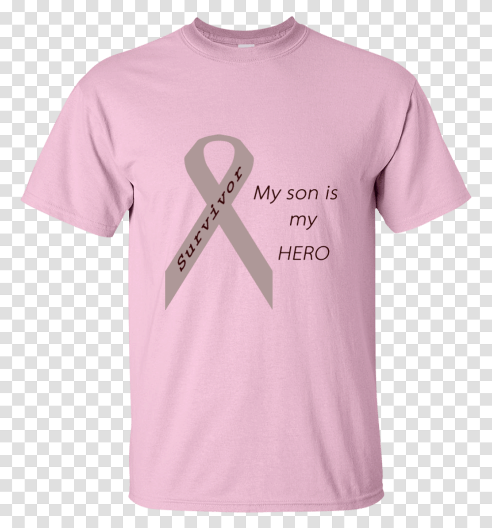 My Son Is My Hero Grey Ribbon Mens Pink Tesla T Shirts, Apparel, T-Shirt Transparent Png
