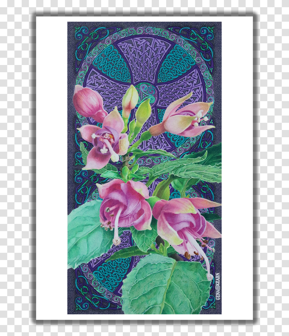 My Souls Confidant Fuschias Greeting Card Rosa Glauca, Floral Design, Pattern Transparent Png