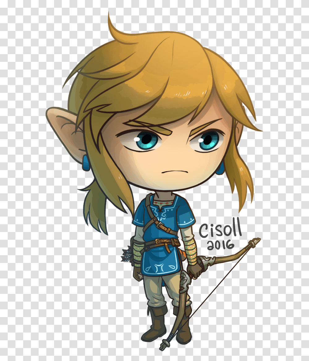 My Sticker Of The New Link From Breath Of The Wild Cartoon, Helmet, Apparel, Toy Transparent Png