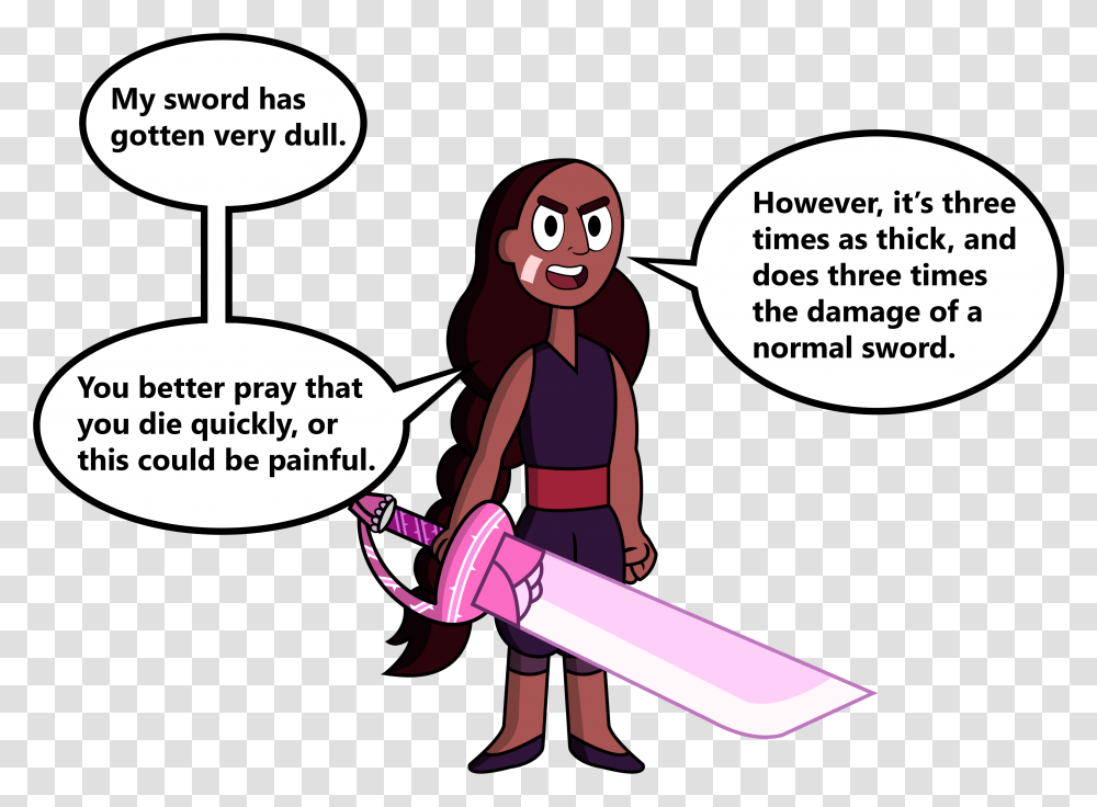 My Sword Has Gotten Very Dull Steven Universe Steven And Connie Memes, Toy, Label, Frisbee Transparent Png