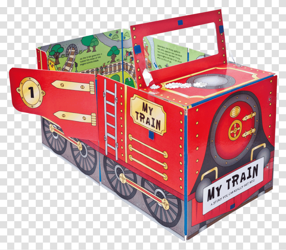 My Train Book, Fire Truck, Vehicle, Transportation, Arcade Game Machine Transparent Png