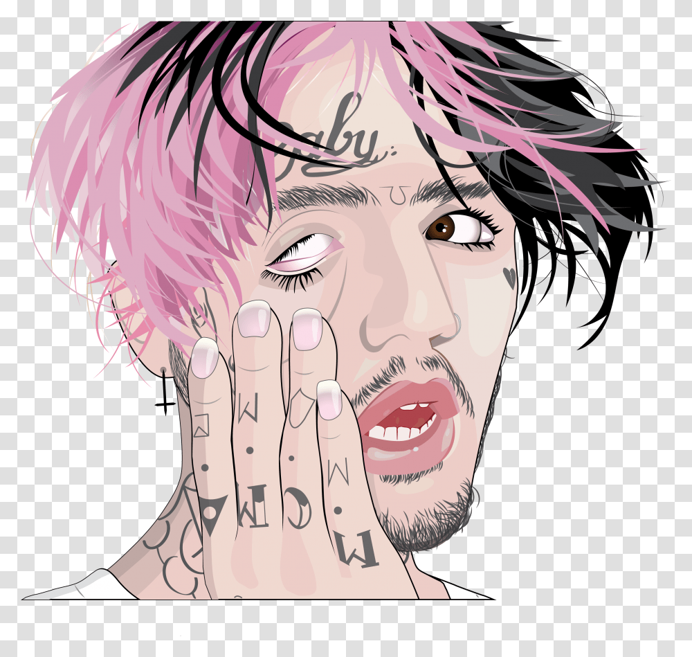 My Tribute To The Greatest Legend Ever Lil Peep, Face, Head, Skin Transparent Png