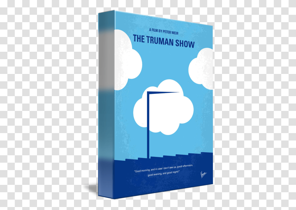 My Truman Show Minimal Movie Poster, Advertisement, Flyer, Paper Transparent Png