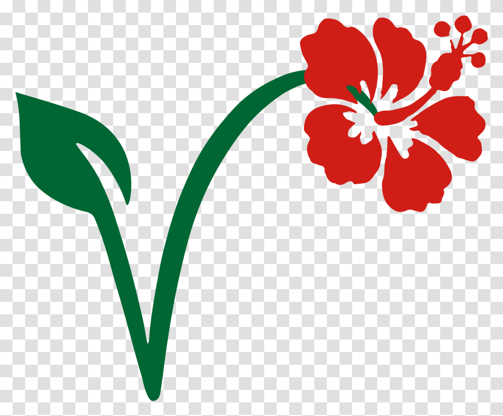 My Vegan Logo Pngtransbackgd Floral, Plant, Flower, Blossom, Hibiscus Transparent Png