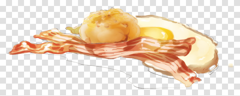 My Warm Up Sketch Today Is Tranparent Anime Breakfast, Food, Pork, Bacon, Rose Transparent Png