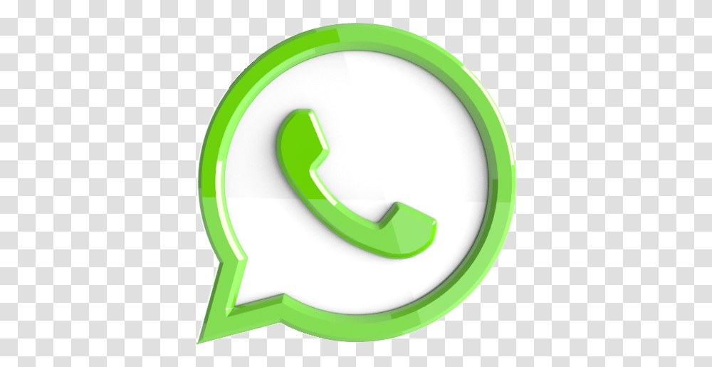 My Webpage Whatsapp Logo 3d, Symbol, Recycling Symbol, Tape, Number Transparent Png