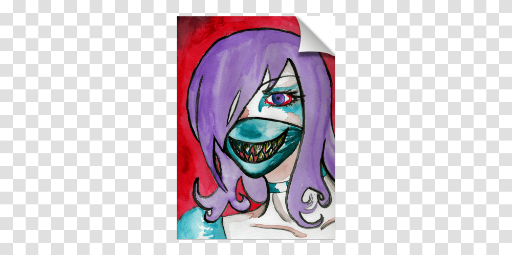 My Your Teeth Are So Sharp Cartoon, Modern Art, Tattoo, Skin, Painting Transparent Png