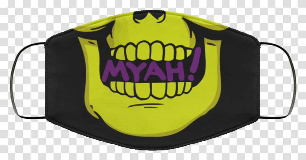 Myah Skeletor Face Mask Cheshire Cat Face Mask, Label, Text, Symbol, Logo Transparent Png