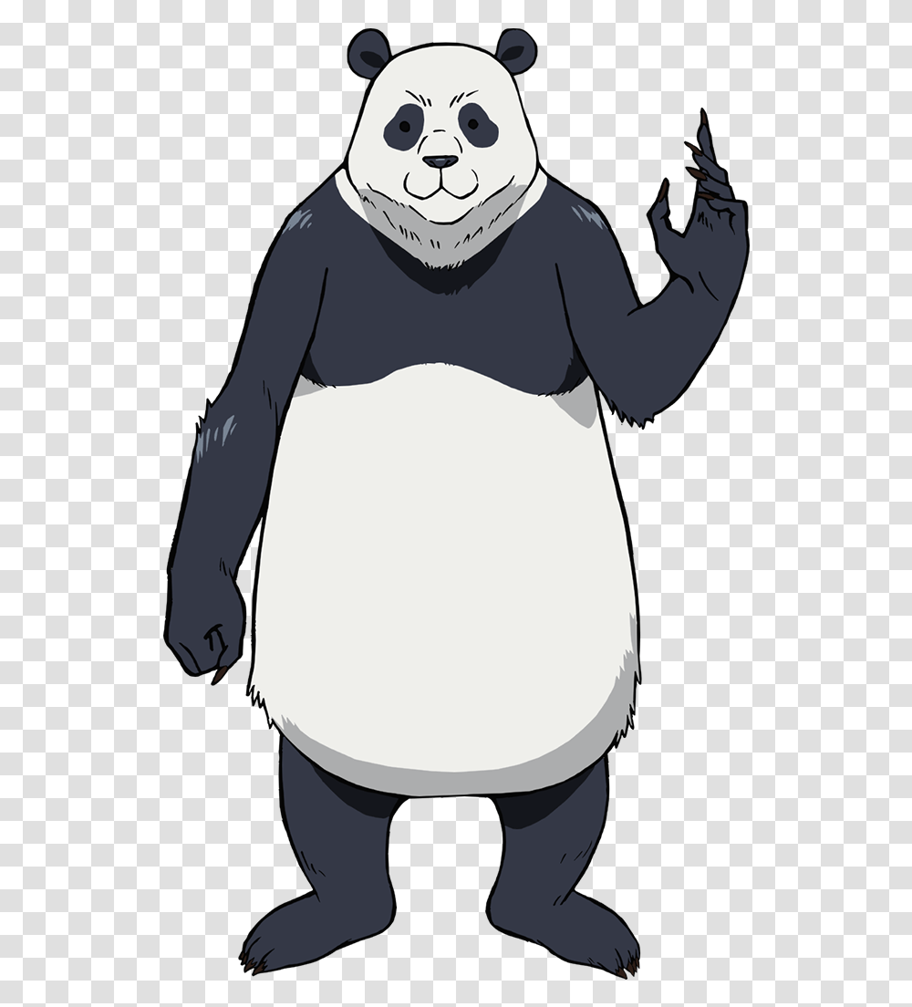 Myanimelist Panda From Jujutsu Kaisen, Penguin, Bird, Animal, Person Transparent Png