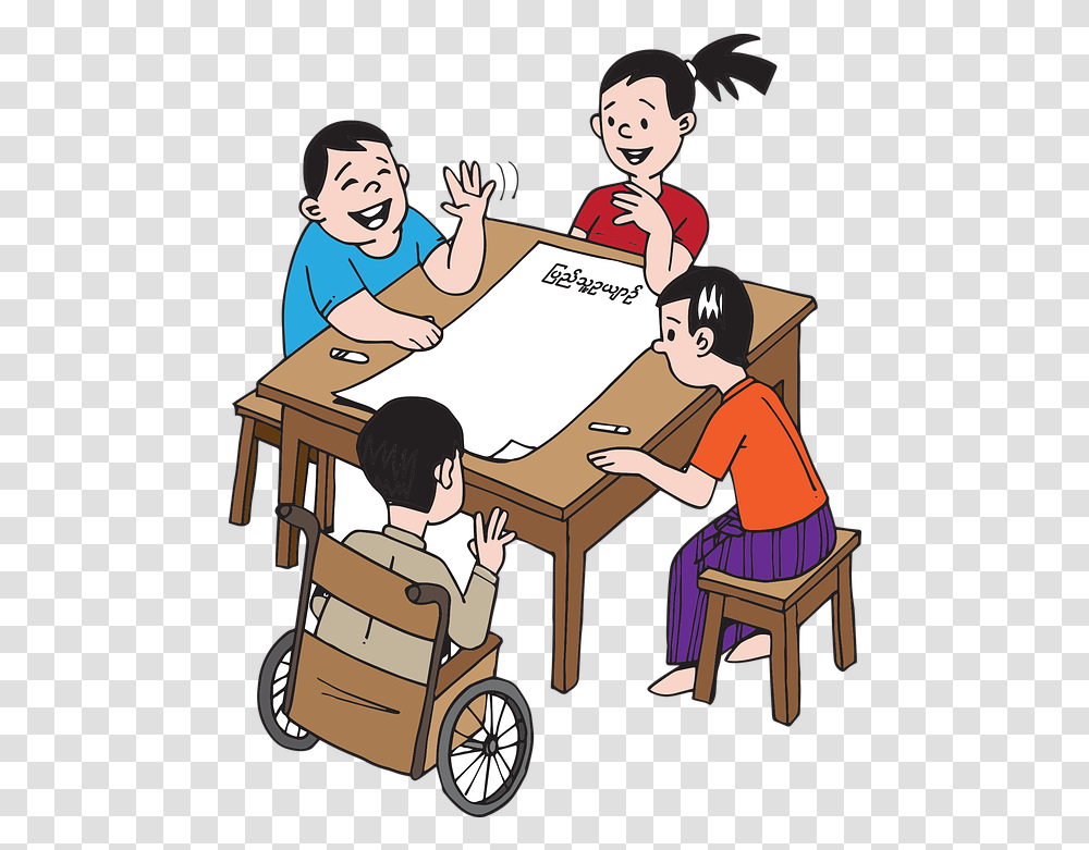 Myanmar Burma People Free Vector Graphic On Pixabay Dibujos De La Educacion Inclusiva, Person, Wheel, Teacher, Furniture Transparent Png