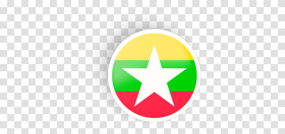 Myanmar Flag Icon, Star Symbol Transparent Png