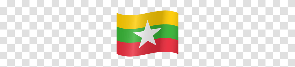 Myanmar Flag Image, Label, Star Symbol Transparent Png