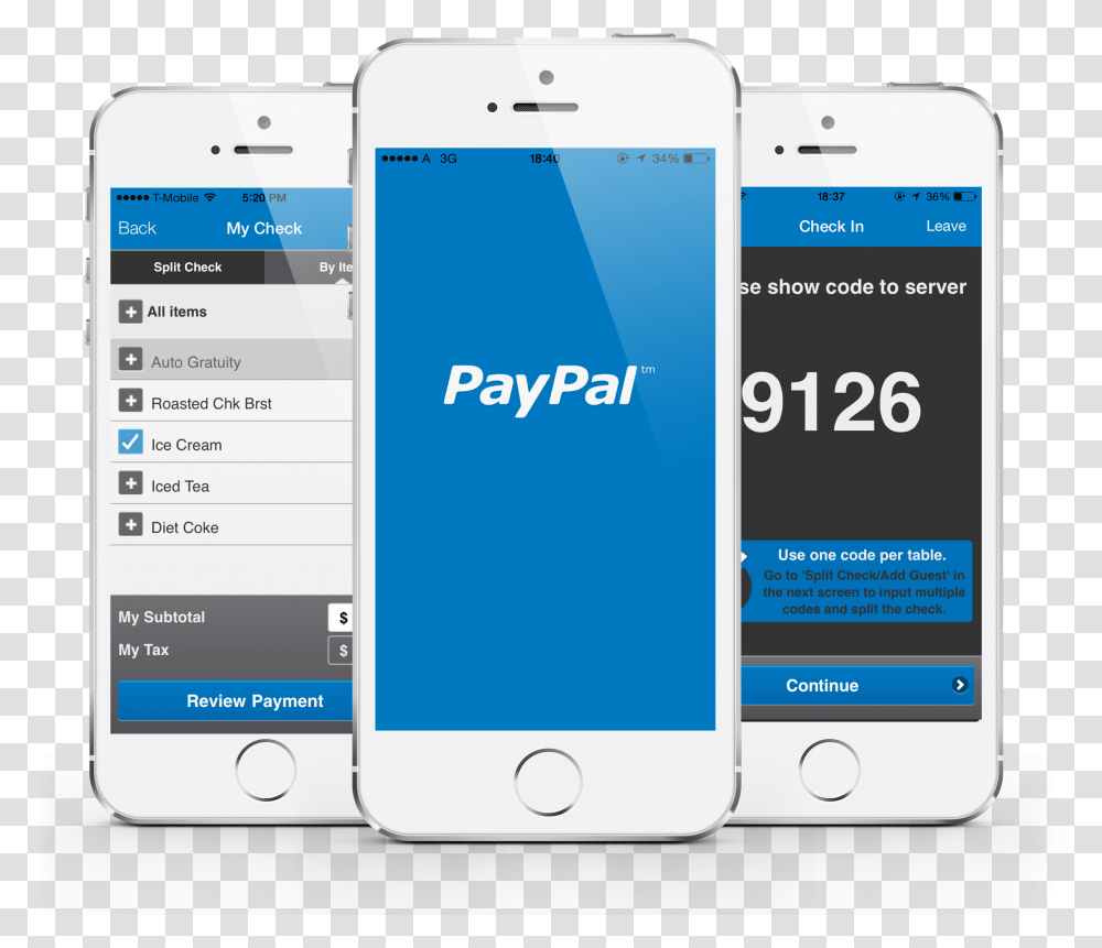 Mycheck Now Lets You Pay Paypal App, Mobile Phone, Electronics, Cell Phone, Iphone Transparent Png