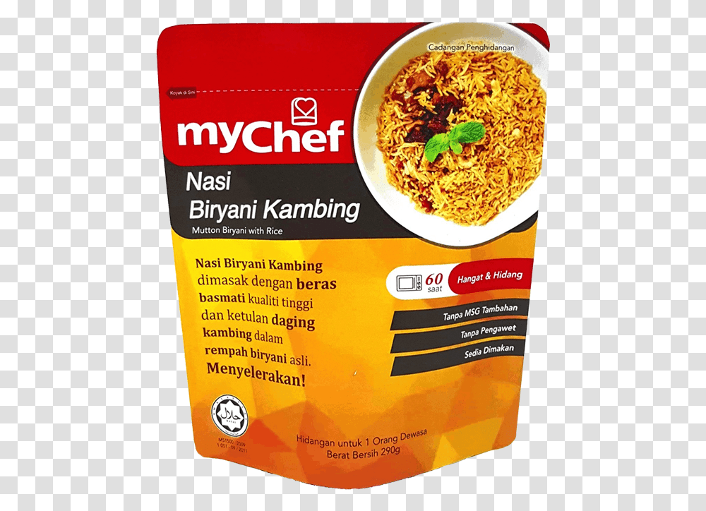 Mychef Nasi Beriani, Noodle, Pasta, Food, Flyer Transparent Png