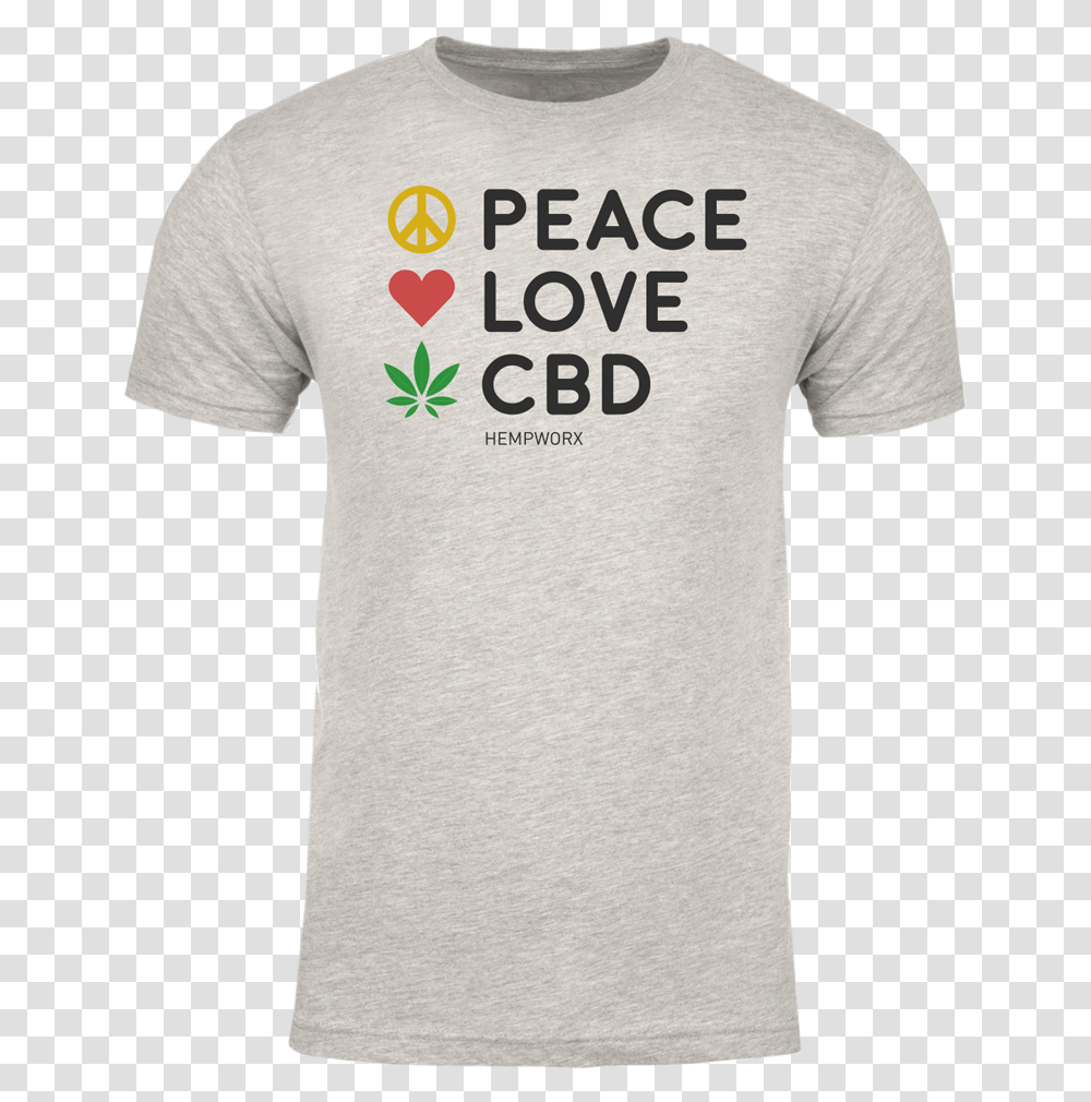 Mydailychoice Emoji Peace Love Cbd Short Sleeve, Clothing, Apparel, T-Shirt, Word Transparent Png