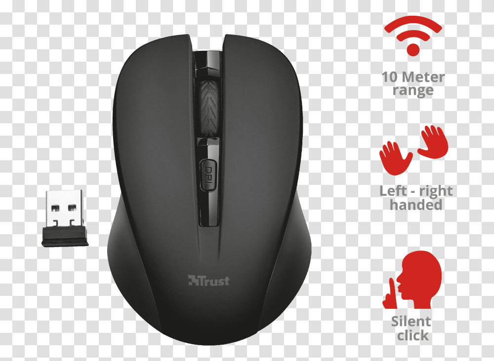 Mydo Silent Click Wireless Mouse, Hardware, Computer, Electronics Transparent Png