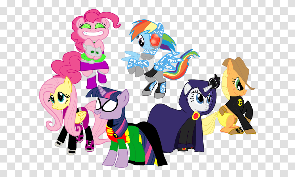 Mylittleponyteentitans B6860e Teen Titans Mlp, Performer, Clown Transparent Png