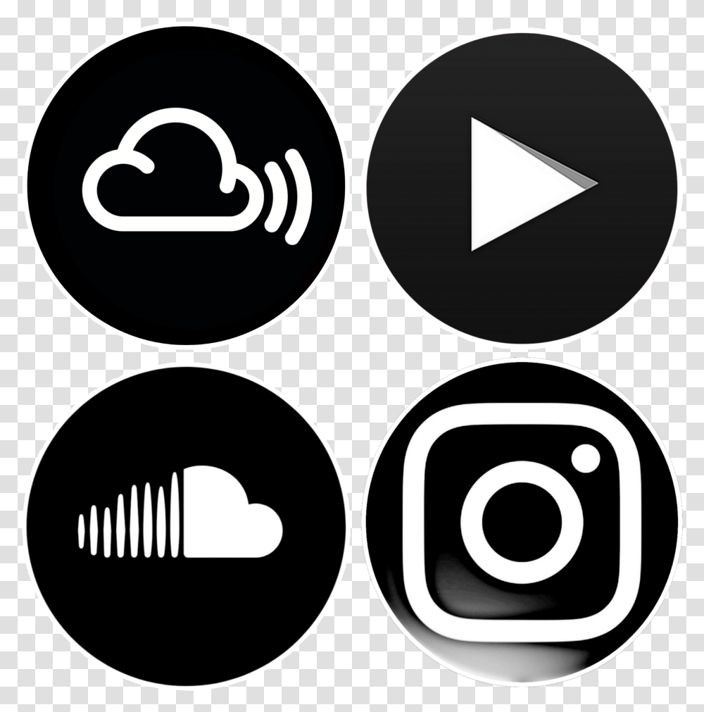 Mymedia Logos Blacklogo Sticker Instagram Logo Girl, Label, Text, Light, Symbol Transparent Png