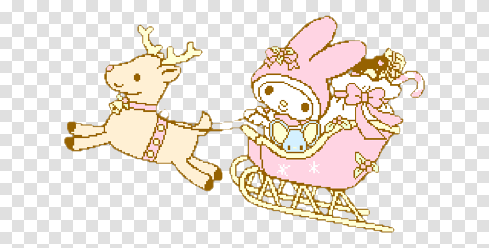 Mymelody Sanrio Christmas Pixelart My Melody Christmas, Chandelier, Person, Parade, Crowd Transparent Png