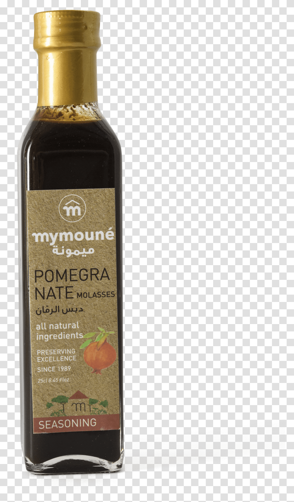 Mymoun Pomegranate Molasses Glass Bottle, Liquor, Alcohol, Beverage, Drink Transparent Png