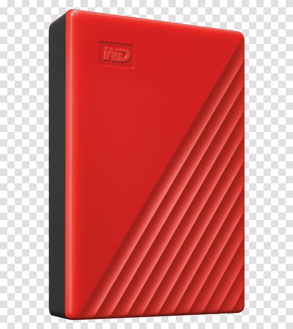 Mypassport 4 5 Tb Red Right Angled Red Wd Passport, Mobile Phone, Electronics, Cell Phone Transparent Png