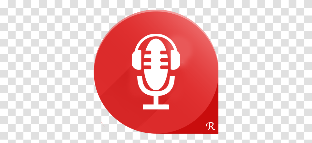 Mypodcasts Red Podcast App Icon, Hand, Text, Symbol, Logo Transparent Png