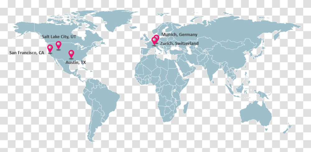 Myriad Genetics Is A Global Company Blank Large World Map, Diagram, Plot, Atlas Transparent Png