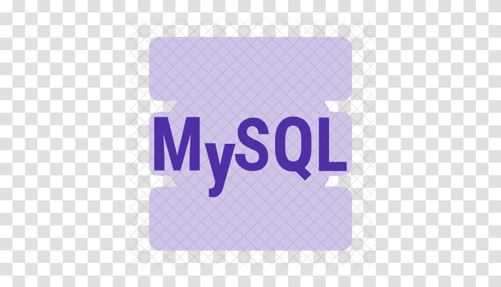 Mysql File Icon Of Flat Style Graphic Design, Text, Number, Symbol, Alphabet Transparent Png