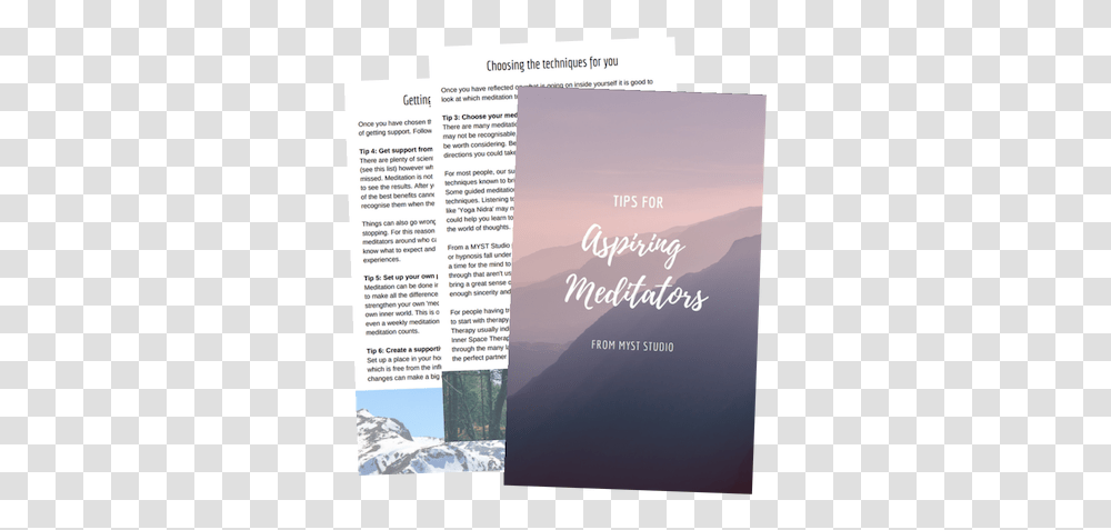 Myst Online Meditation Book Snow, Flyer, Poster, Paper, Advertisement Transparent Png
