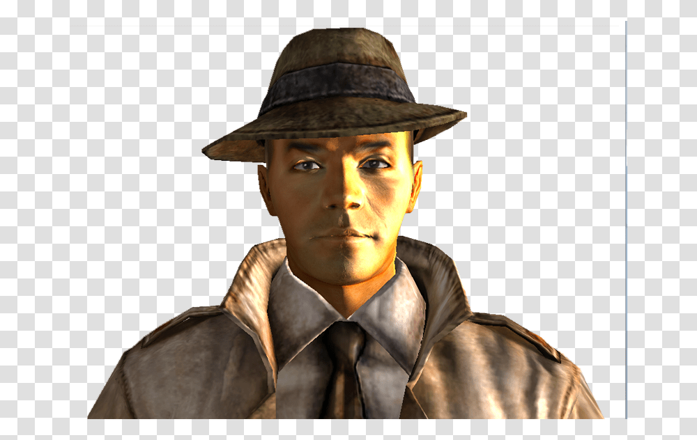 Mysterious Stranger Gr Mystery Man Fallout, Apparel, Hat, Person Transparent Png