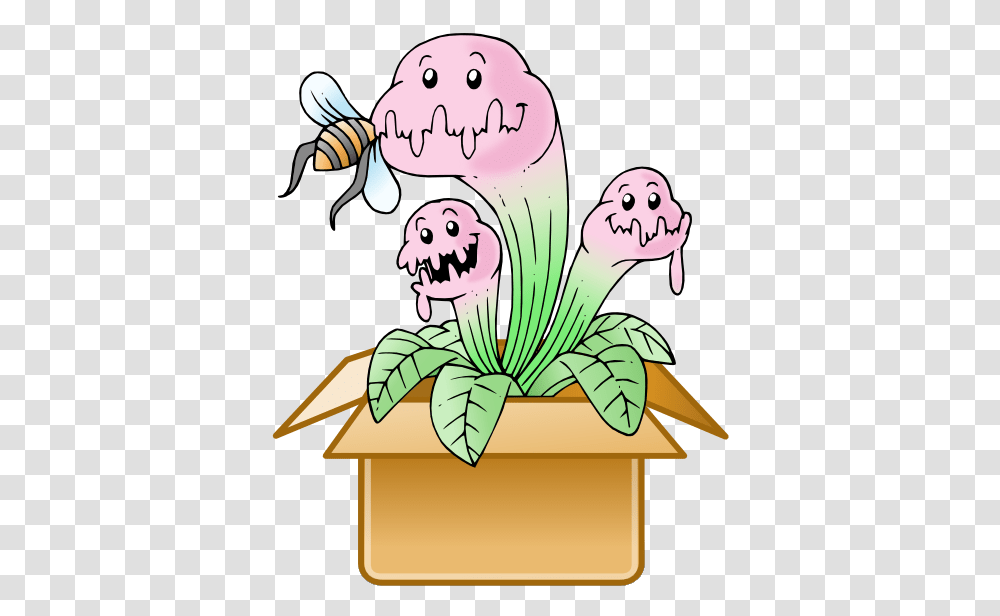 Mystery BoxTitle Mystery Box Venus Fly Trap Cartoon, Floral Design, Pattern, Plant Transparent Png