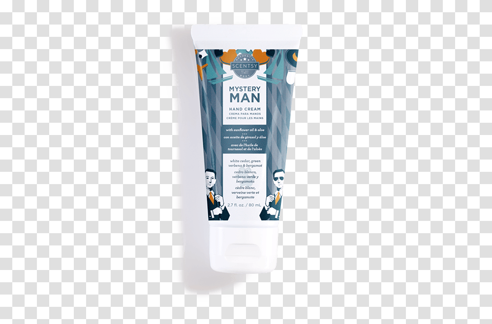 Mystery Man Scentsy Hand Cream Mystery Man Scentsy Body Cream, Bottle, Person, Human, Sunscreen Transparent Png