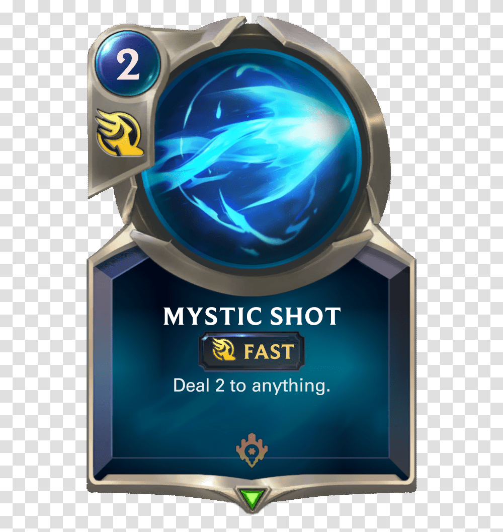 Mystic Shot Card Image Legends Of Runeterra Spell, Helmet, Security, Outer Space Transparent Png