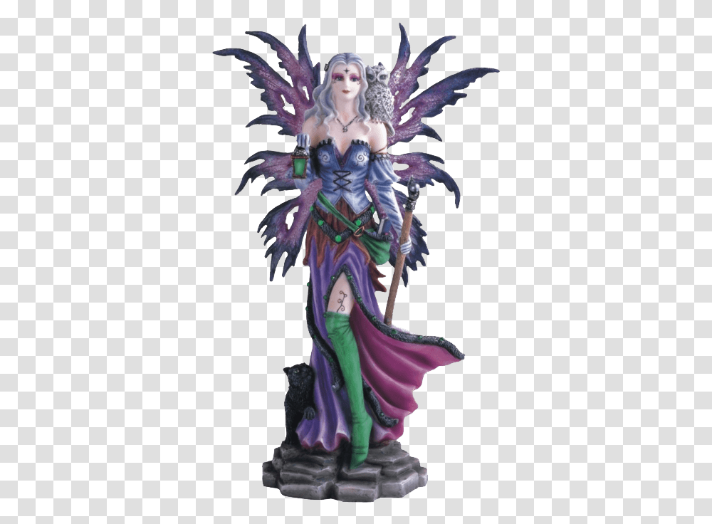 Mystical Fairy Statue Hadas De Resina, World Of Warcraft, Person, Human, Elf Transparent Png
