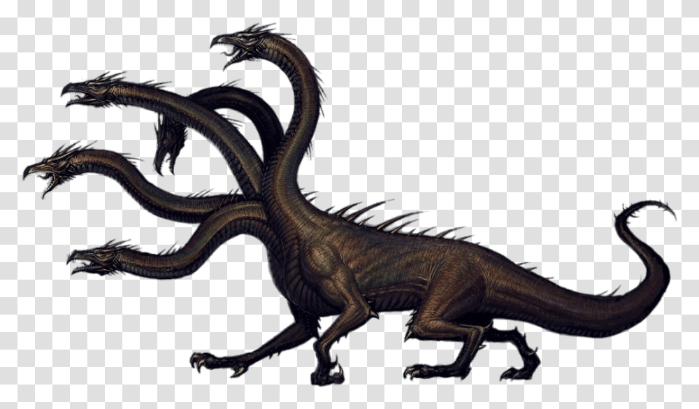 Mythical Creature Hydra Hydra, Dinosaur, Reptile, Animal, Dragon Transparent Png