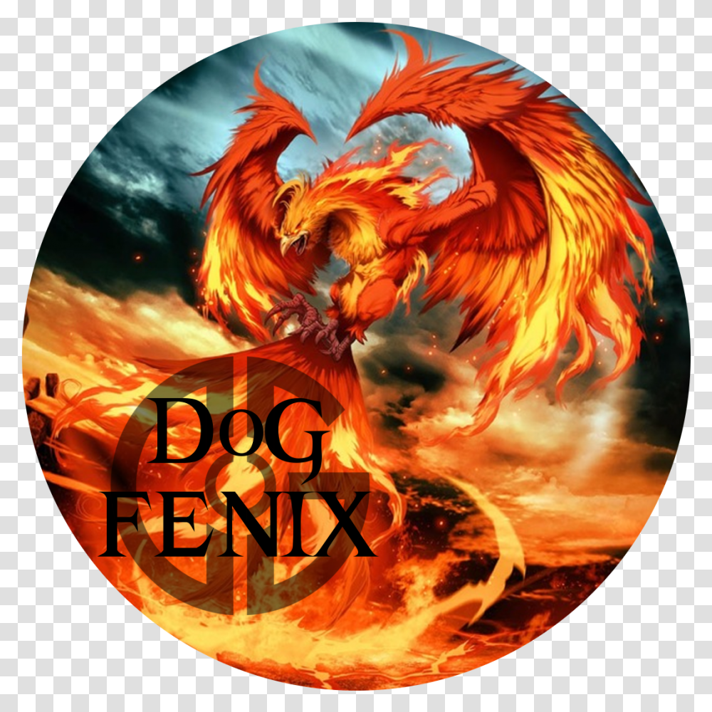 Mythical Creature Phoenix Bird, Bonfire, Flame, Disk, Dragon Transparent Png