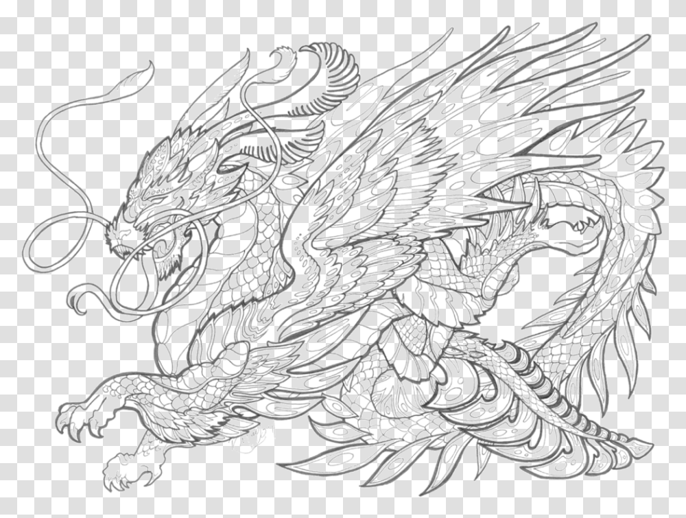 Mythical Creatures Coloring Pages, Lace, Bird, Animal, Panther Transparent Png