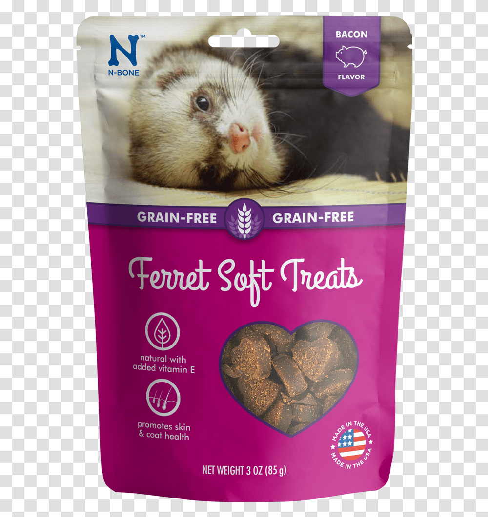 N Bone Ferret Soft Treats In BaconClass Ferret, Rat, Rodent, Mammal, Animal Transparent Png