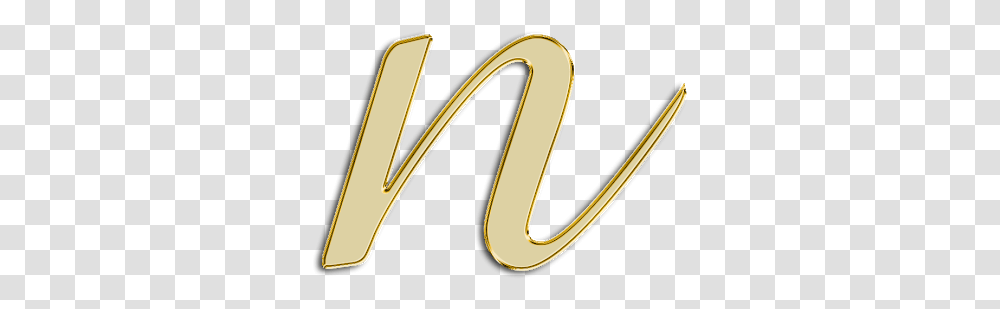 N Minusculo Dourado, Number, Alphabet Transparent Png