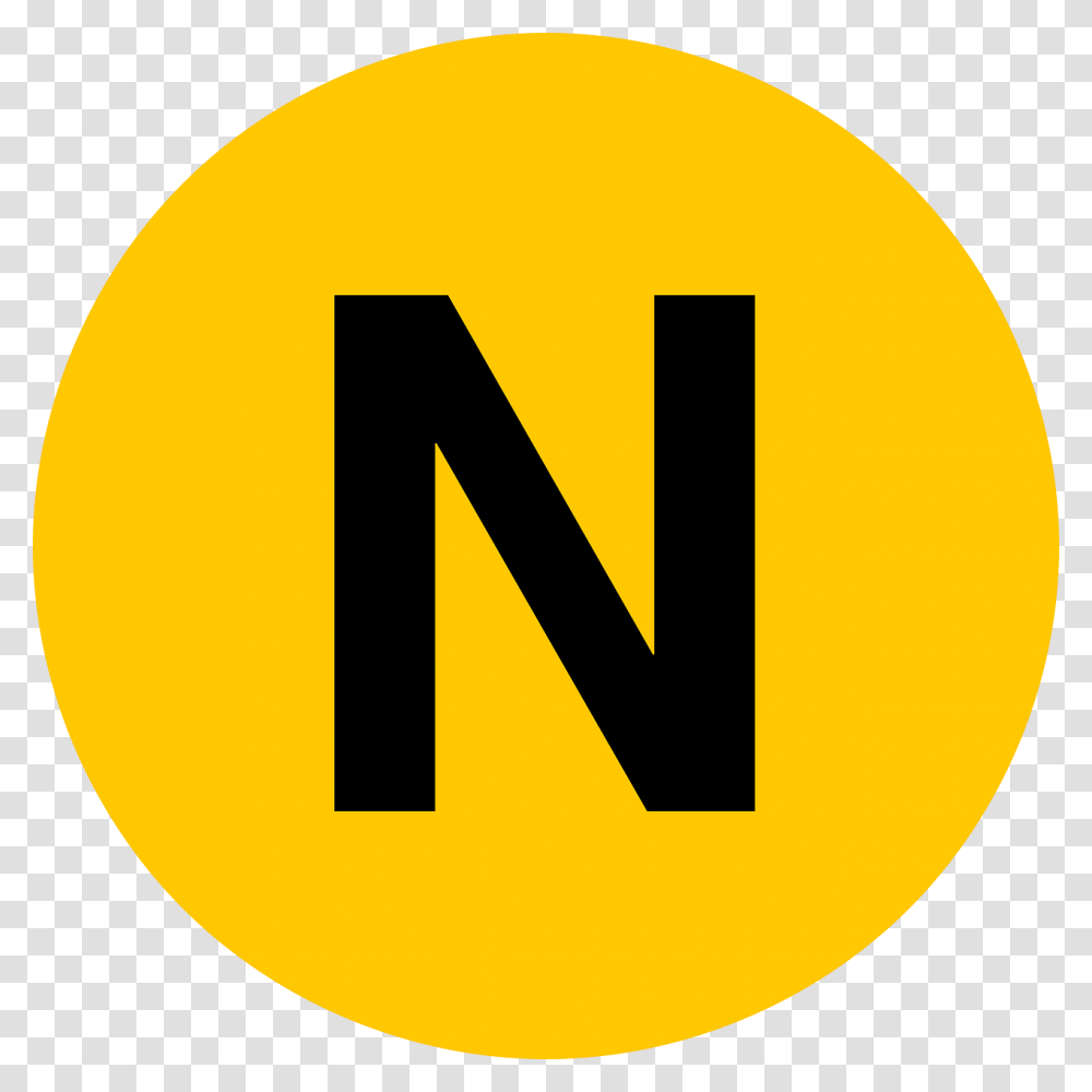 N Subway Line Nyc Symbols, Logo, Trademark, Label Transparent Png