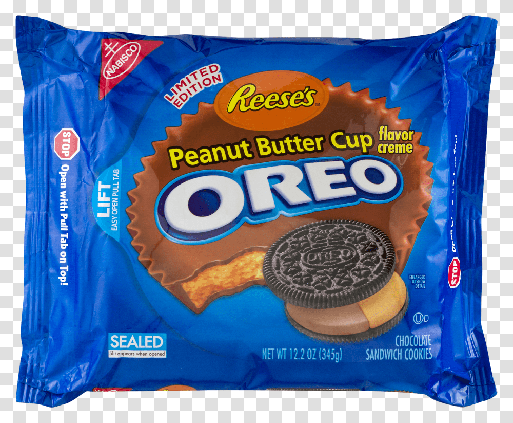 Nabisco Reese's Peanut Butter Cup Creme Oreo Chocolate Sandwich Cookies Transparent Png