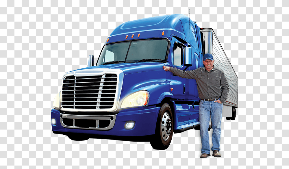 Nacfe Is Now Guiding Future Change In Trucking Bison Transport Semi Trucks, Person, Vehicle, Transportation, Trailer Truck Transparent Png