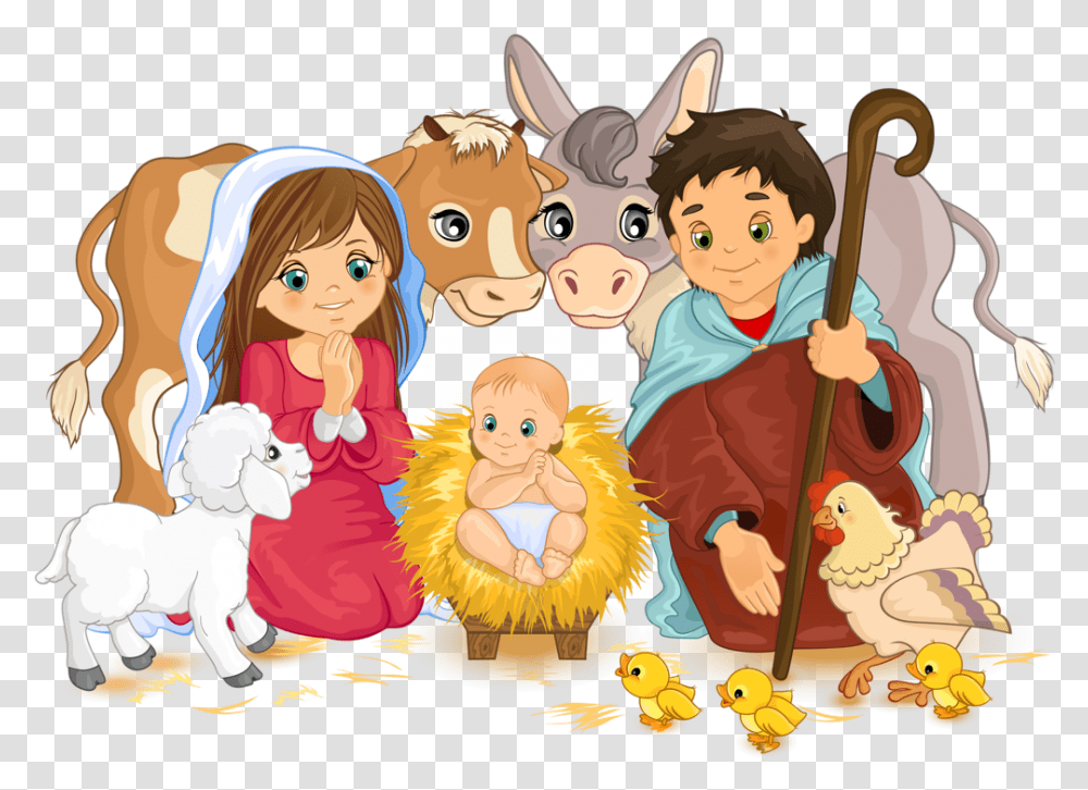 Nacimiento De Jesus Animado Cartoons Nacimiento De Jesus Animado, Person, Human, People, Animal Transparent Png