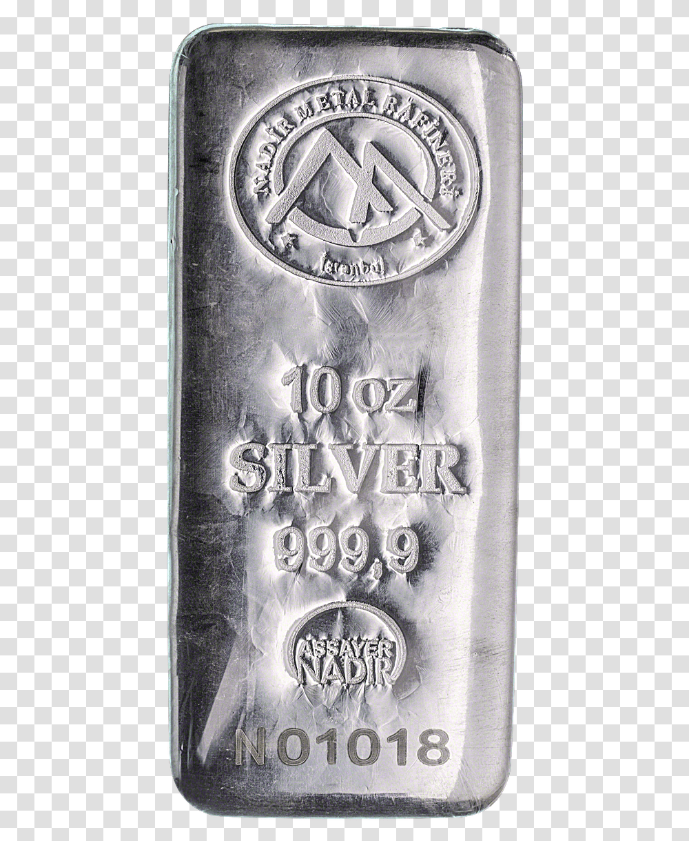 Nadir Refinery Silver Bar Silver, Coin, Money, Aluminium Transparent Png