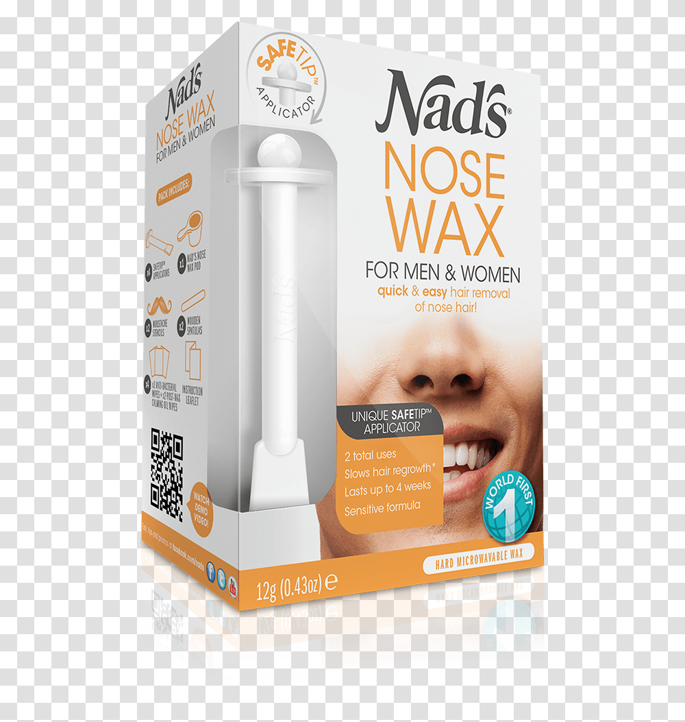 Nads Hair Removal Nose Wax For Men Women Nose Hair Removal Cream, Advertisement, Poster, Flyer, Paper Transparent Png