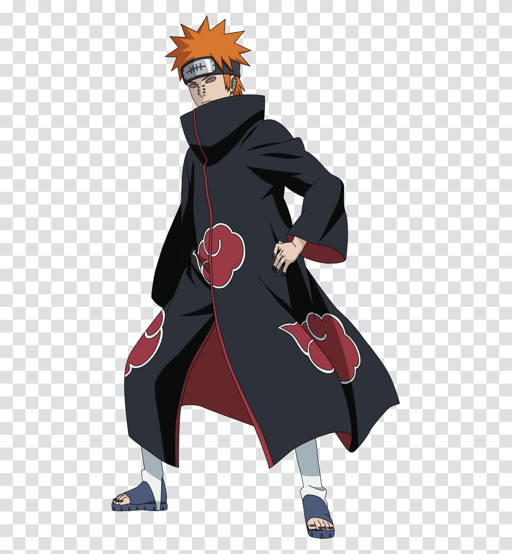 Nagato Akatsuki Pain Naruto Full Body, Apparel, Fashion, Cloak Transparent Png