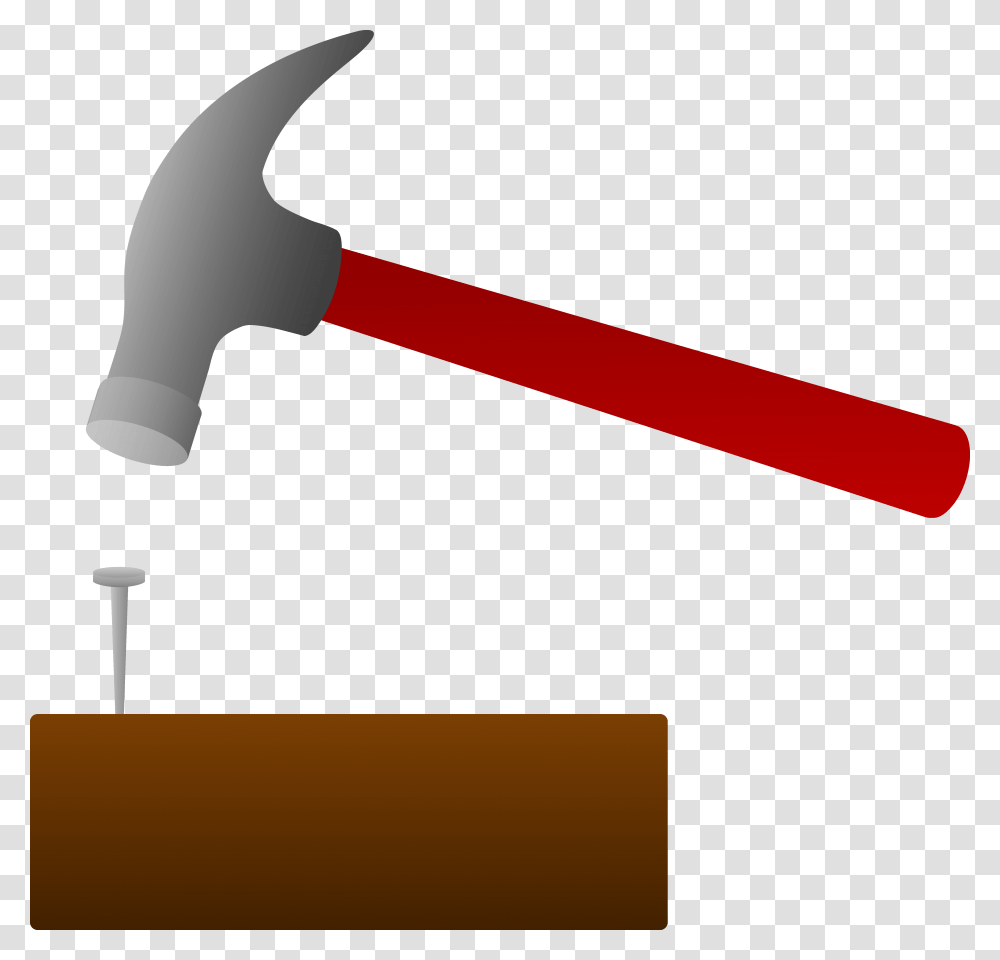 Nail Clipart Free Hammer Hammering A Nail, Tool, Axe Transparent Png