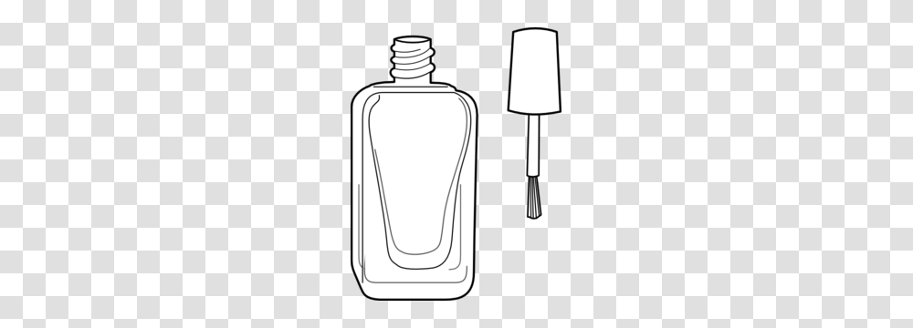 Nail Polish Bottle Black And White Clip Art, Lamp, Label, Cosmetics Transparent Png